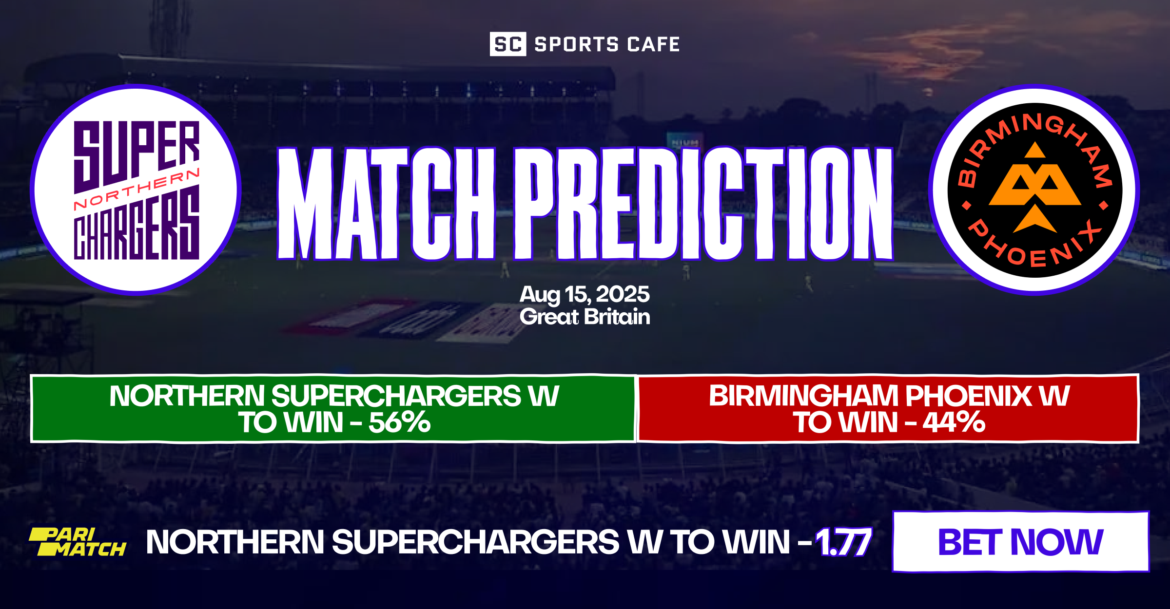 Northern Superchargers-W vs Birmingham Phoenix-W